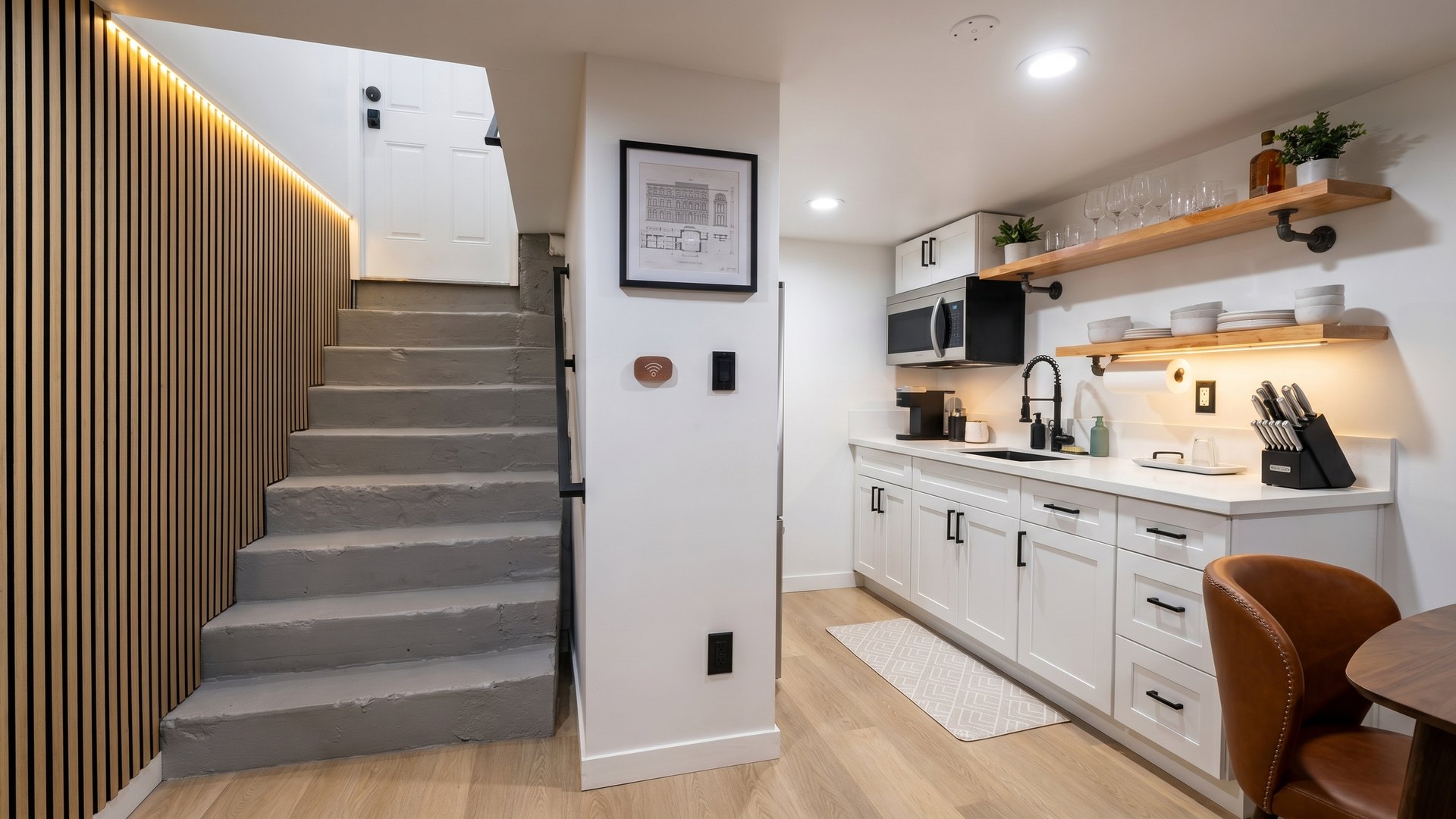 The studio kitchen