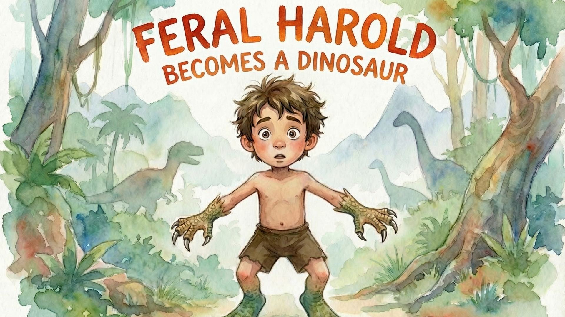 Feral Harold Becomes a Dinosaur — title card