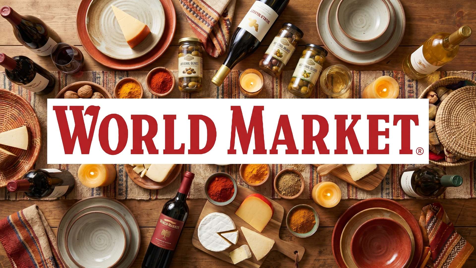 World Market — Evergreen Gourmet flat-lay